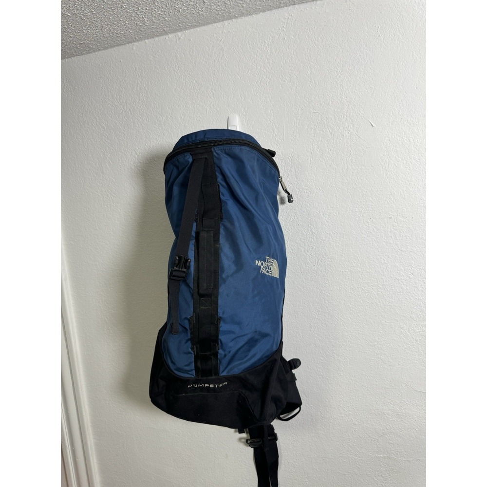 The North Face Hiking Camping Backpack Navy Blue Black Size Large